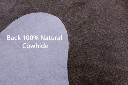 Grey Natural Cowhide Rug - X-Large 7' 1