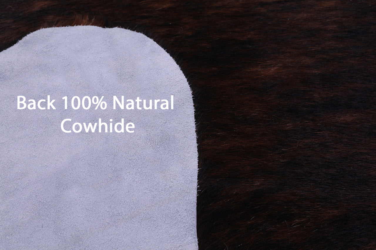 Brindle Natural Cowhide Rug - XX-Large 7' 8"H x 6' 10"W