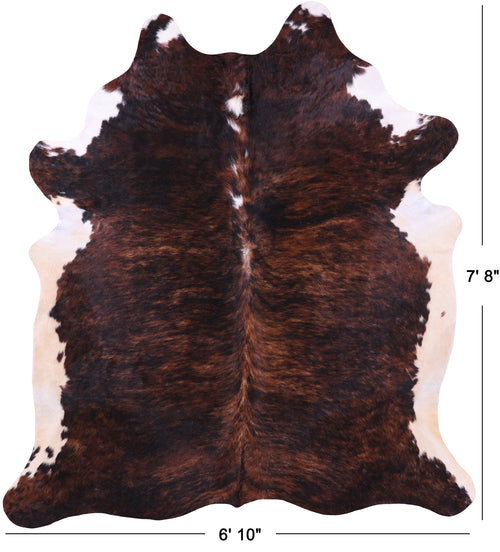 Brindle Natural Cowhide Rug - XX-Large 7' 8