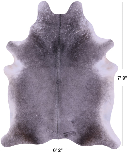 Grey Natural Cowhide Rug - XX-Large 7' 9