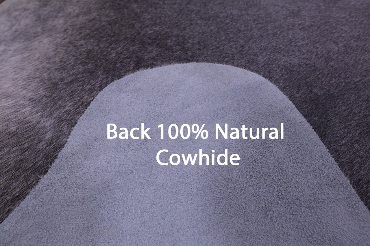Grey Natural Cowhide Rug - XX-Large 7' 9"H x 6' 2"W