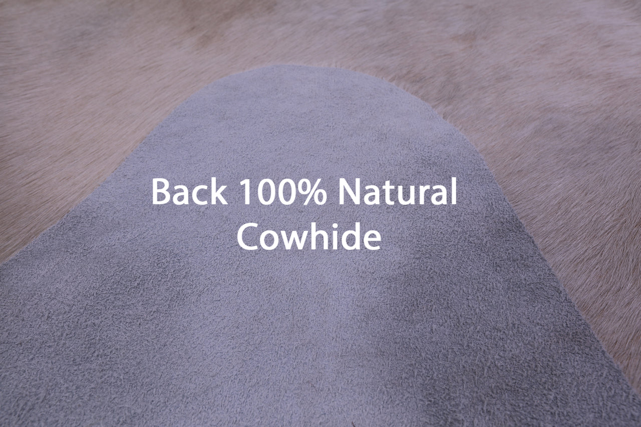 Beige Natural Cowhide Rug - XX-Large 7' 9"H x 6' 9"W