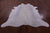 White Natural Cowhide Rug - XX-Large 8' 1"H x 7' 2"W