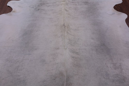 White Natural Cowhide Rug - XX-Large 8' 1