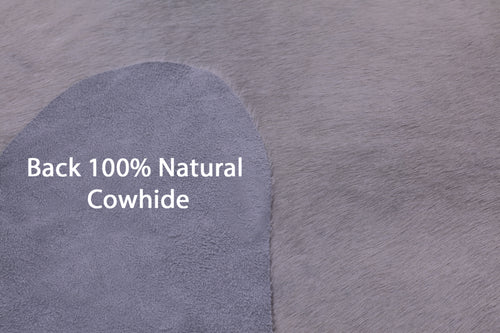 White Natural Cowhide Rug - XX-Large 8' 1