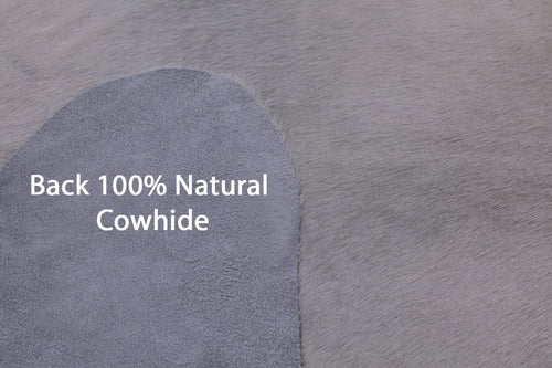 White Natural Cowhide Rug - XX-Large 8' 1