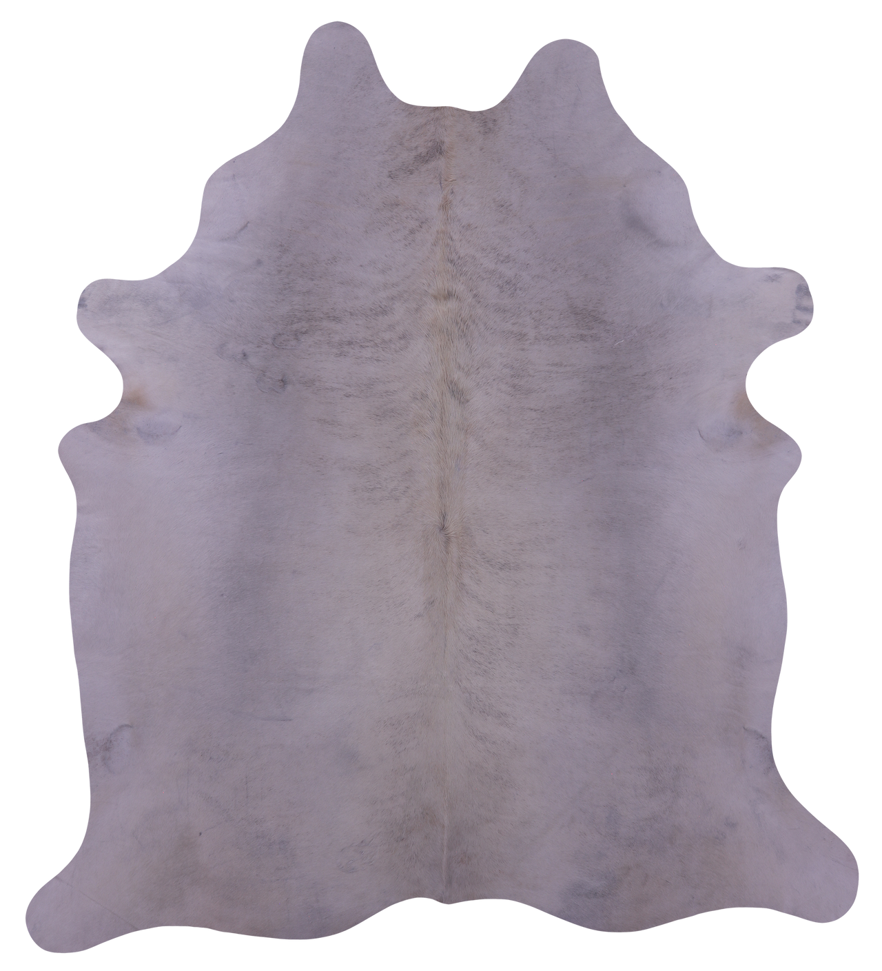 White Natural Cowhide Rug - XX-Large 8' 1"H x 7' 2"W