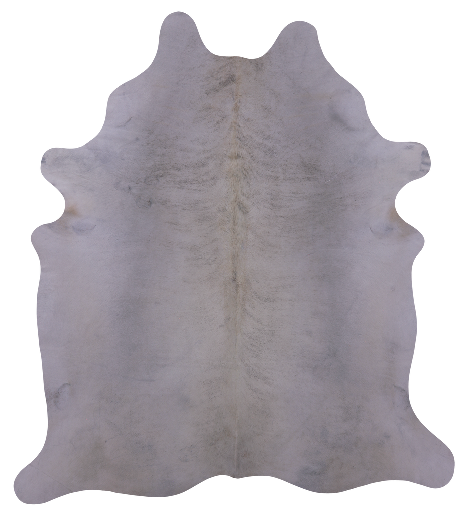 White Natural Cowhide Rug - XX-Large 8' 1"H x 7' 2"W