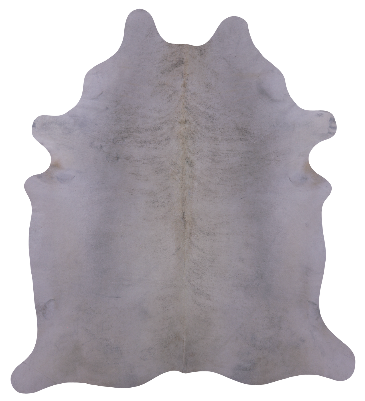 White Natural Cowhide Rug - XX-Large 8' 1"H x 7' 2"W