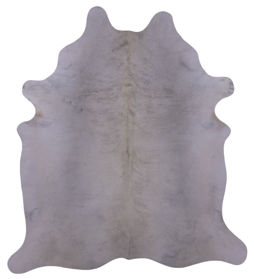 White Natural Cowhide Rug - XX-Large 8' 1