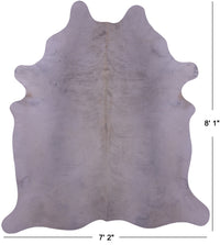 Thumbnail for White Natural Cowhide Rug - XX-Large 8' 1