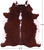 Brown & White Natural Cowhide Rug - XX-Large 7' 6"H x 6' 3"W