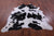 Black & White Natural Cowhide Rug - XX-Large 7' 5"H x 6' 7"W