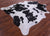 Black & White Natural Cowhide Rug - XX-Large 7' 5"H x 6' 7"W