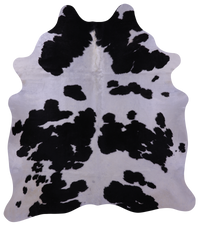 Thumbnail for Black & White Natural Cowhide Rug - XX-Large 7' 5