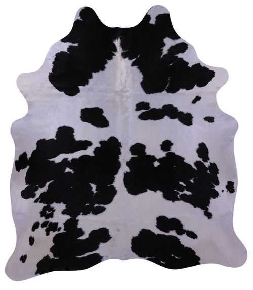 Black & White Natural Cowhide Rug - XX-Large 7' 5