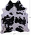 Black & White Natural Cowhide Rug - XX-Large 7' 5"H x 6' 7"W