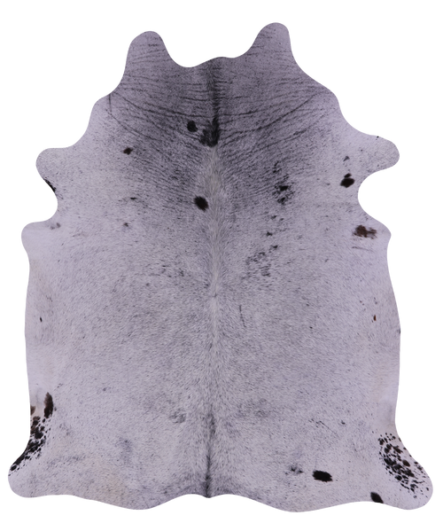 Black Salt & Pepper Natural Cowhide Rug - XX-Large 7' 10