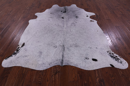 Black Salt & Pepper Natural Cowhide Rug - XX-Large 7' 10