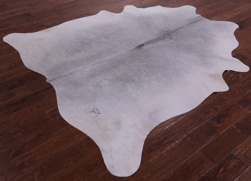 Grey Natural Cowhide Rug - XX-Large 7' 6