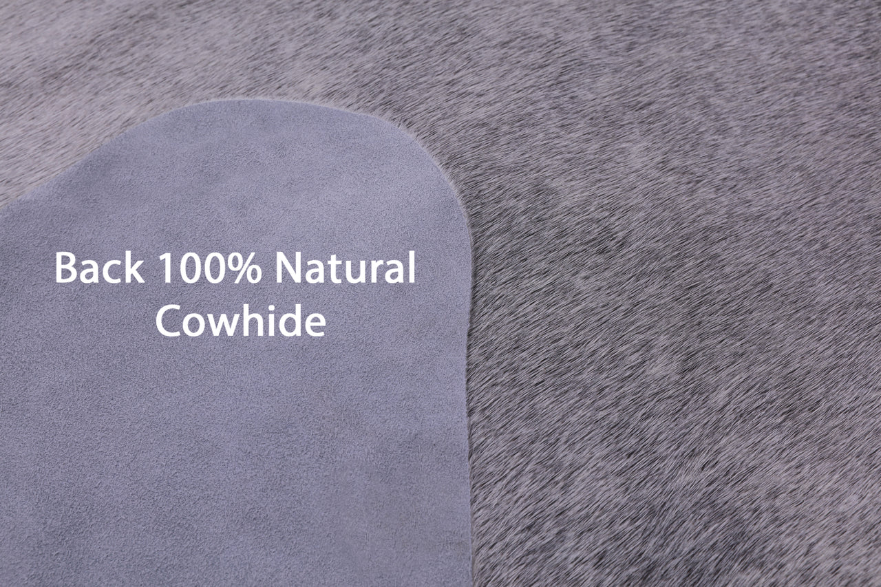 Grey Natural Cowhide Rug - XX-Large 7' 6"H x 6' 8"W