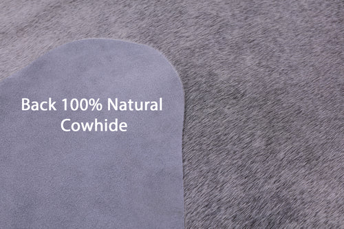 Grey Natural Cowhide Rug - XX-Large 7' 6