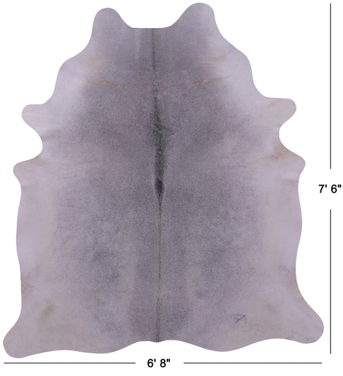 Grey Natural Cowhide Rug - XX-Large 7' 6