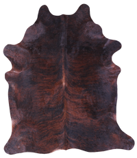 Thumbnail for Dark Brindle Natural Cowhide Rug - XX-Large 8' 0