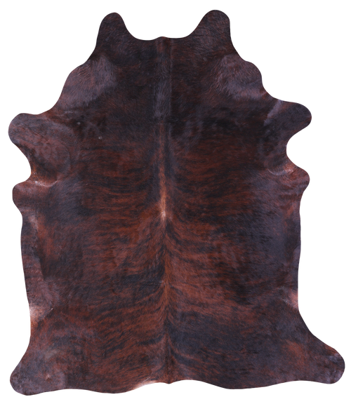 Dark Brindle Natural Cowhide Rug - XX-Large 8' 0