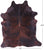 Dark Brindle Natural Cowhide Rug - XX-Large 8' 0"H x 7' 0"W