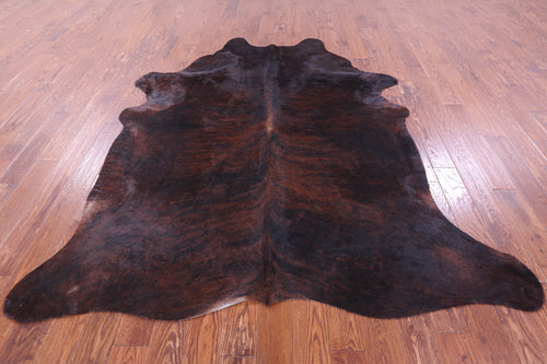 Dark Brindle Natural Cowhide Rug - XX-Large 8' 0