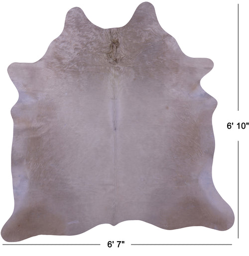 Champagne Natural Cowhide Rug - X-Large 6' 10