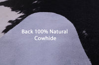 Thumbnail for Black & White Natural Cowhide Rug - XX-Large 8' 0