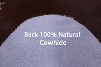 Thumbnail for Brown & White Natural Cowhide Rug - XX-Large 7' 4
