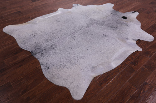Black Salt & Pepper Natural Cowhide Rug - XX-Large 7' 10