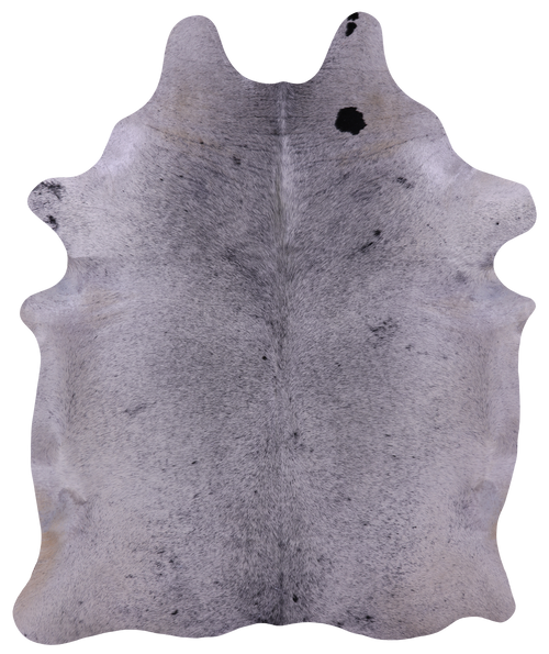 Black Salt & Pepper Natural Cowhide Rug - XX-Large 7' 10