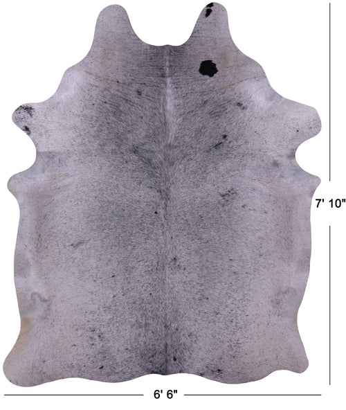 Black Salt & Pepper Natural Cowhide Rug - XX-Large 7' 10