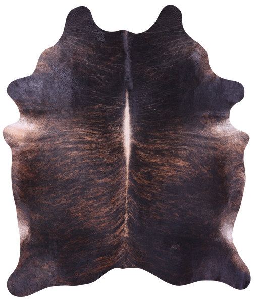 Dark Brindle Natural Cowhide Rug - XX-Large 8' 3"H x 6' 10"W
