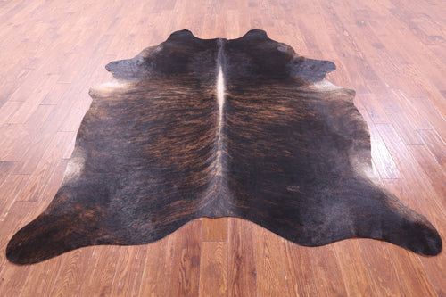 Dark Brindle Natural Cowhide Rug - XX-Large 8' 3