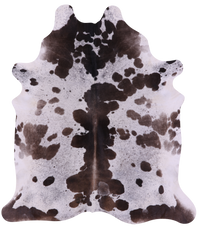 Thumbnail for Brown Salt & Pepper Natural Cowhide Rug - XX-Large 7' 6