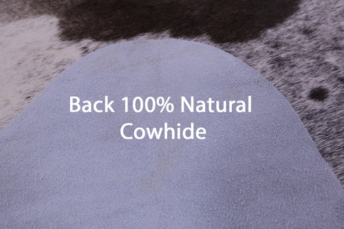 Brown Salt & Pepper Natural Cowhide Rug - XX-Large 7' 6