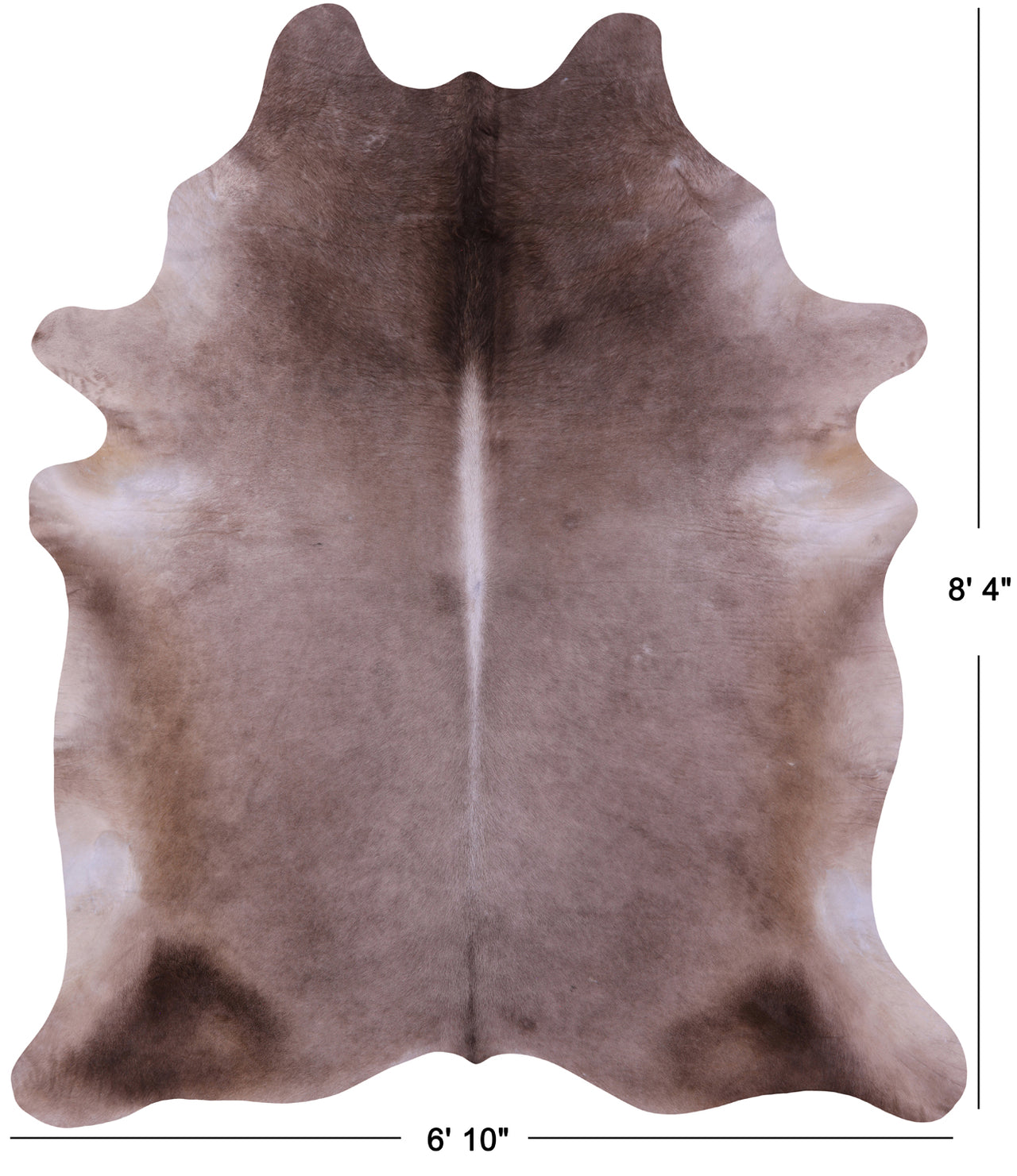Champagne Natural Cowhide Rug - XX-Large 8' 4"H x 6' 10"W