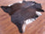 Dark Brown Natural Cowhide Rug - XX-Large 7' 7"H x 6' 9"W