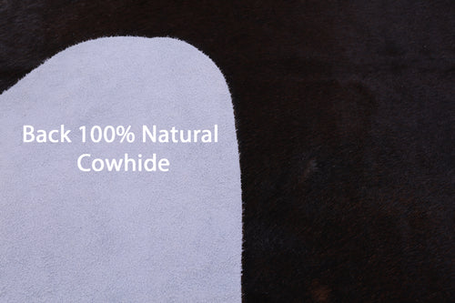 Dark Brown Natural Cowhide Rug - XX-Large 7' 7