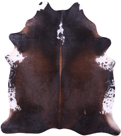 Dark Brown Natural Cowhide Rug - XX-Large 7' 7