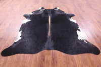 Thumbnail for Black & White Natural Cowhide Rug - XX-Large 8' 2