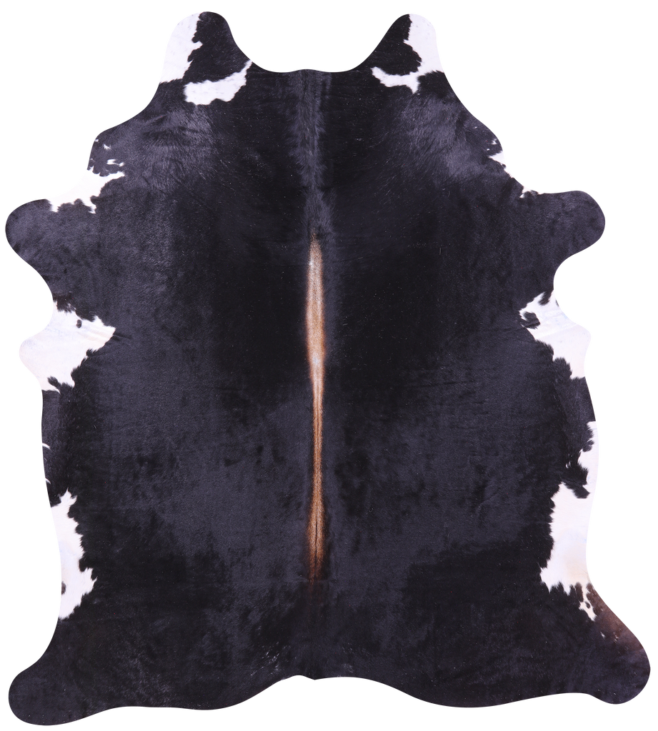 Black & White Natural Cowhide Rug - XX-Large 8' 2"H x 7' 4"W