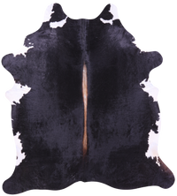 Thumbnail for Black & White Natural Cowhide Rug - XX-Large 8' 2