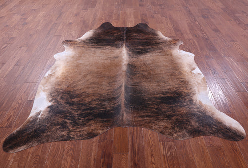 Light Brindle Natural Cowhide Rug - XX-Large 7' 6