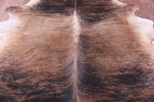 Light Brindle Natural Cowhide Rug - XX-Large 7' 6
